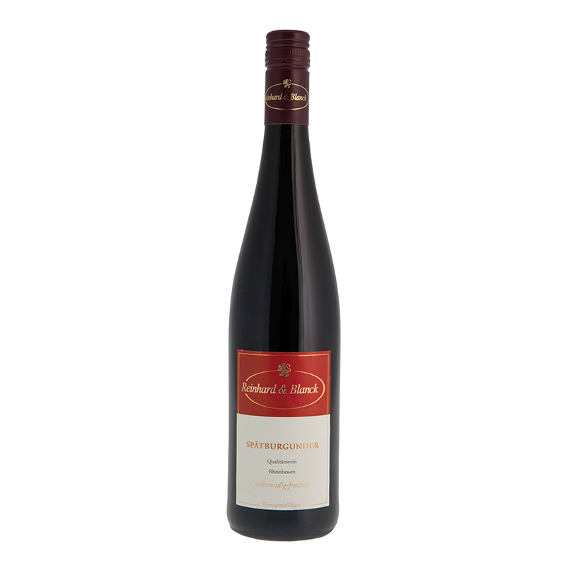 Flasche des Weines Spätburgunder Reinhard