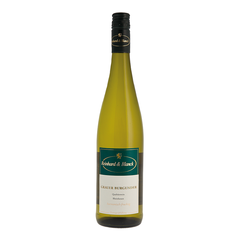 Flasche des Weines Burgunder Reinhard